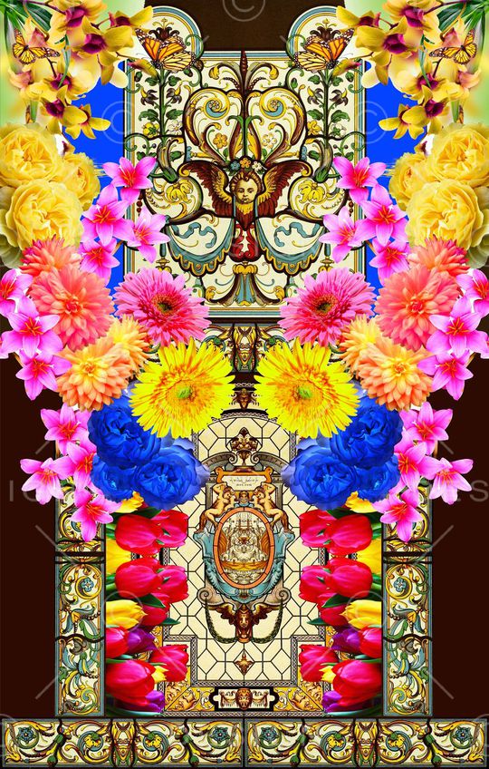 欧式宫廷风印花华亿平台图片