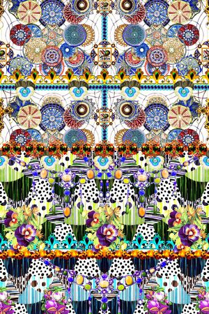 抽象印花华亿平台图片