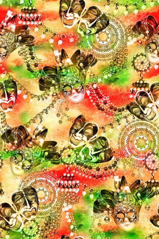 曼陀罗图腾印花华亿平台图片