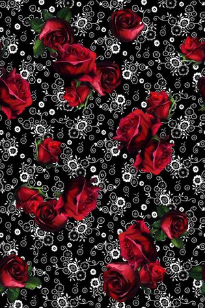 小碎花纹印花华亿平台图片