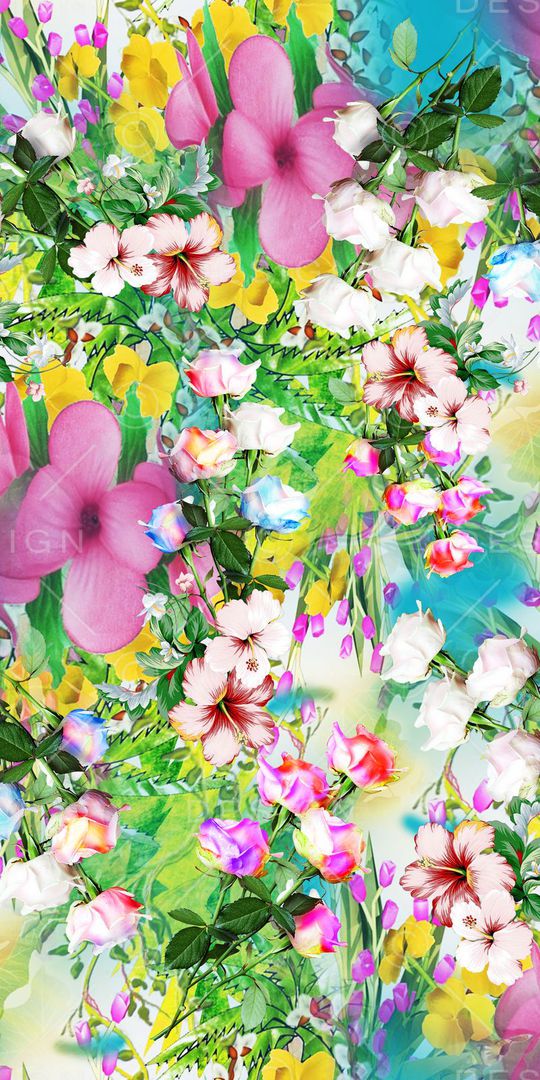 清新印花华亿平台图片