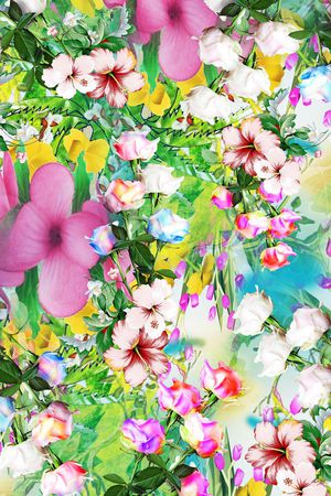 清新印花华亿平台图片