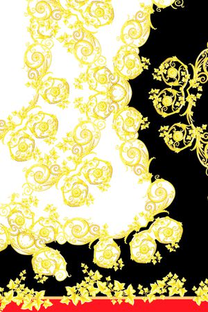 黄金花轮印花华亿平台图片