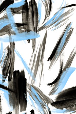 蓝两笔刷印花华亿平台图片