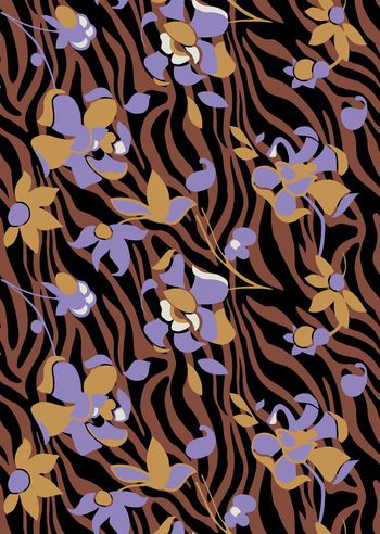 412180-抽象几何花卉动物纹设计