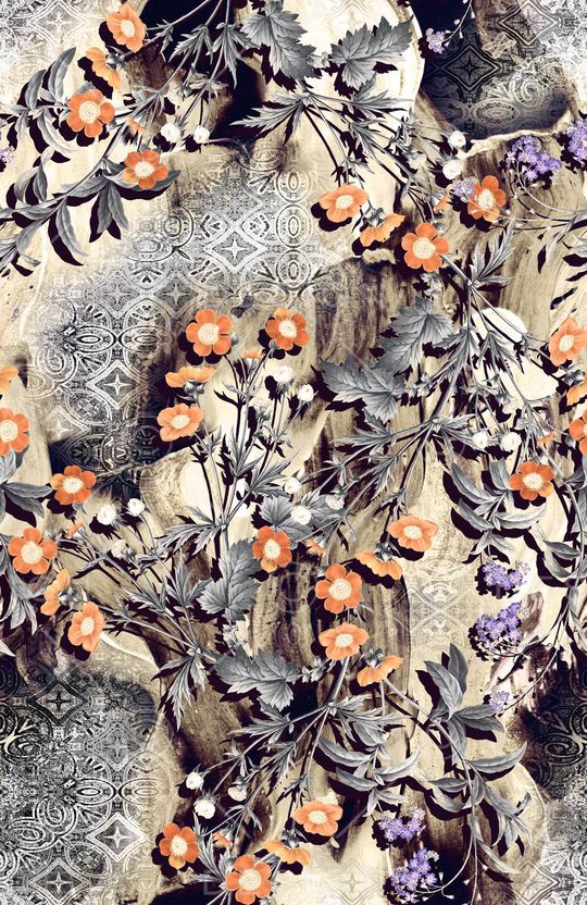 复古印花华亿平台图片