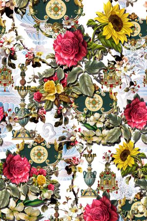 欧式印花华亿平台图片