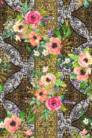 蕾丝印花华亿平台图片