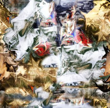 412502-抽象时尚江南乡风滤色风情印花