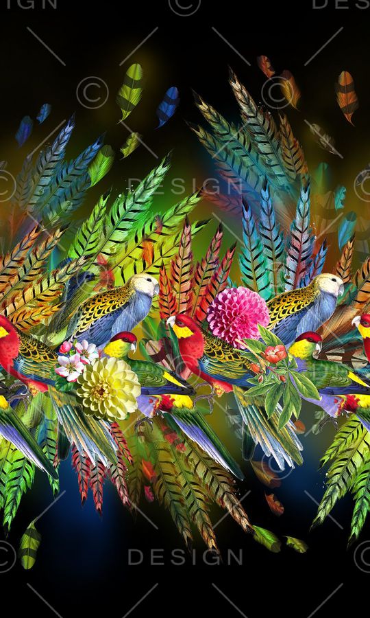 热带风印花华亿平台图片