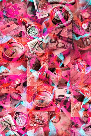 复古 格子 五彩印花华亿平台图片