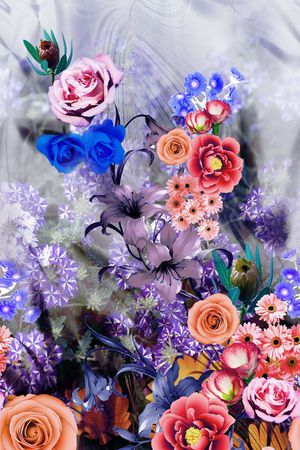 抽象印花华亿平台图片