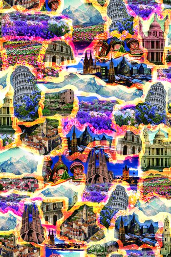 412752-五彩风景   迷彩枫景