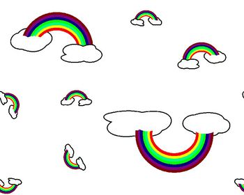 412772-彩虹条纹云朵