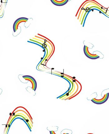 412773-彩虹条纹云朵