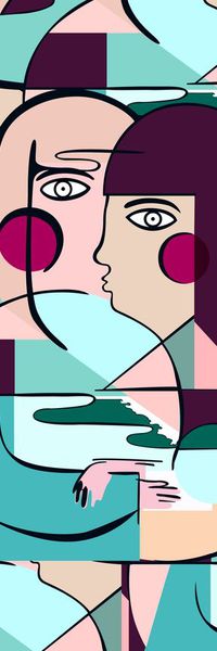 抽像印花华亿平台图片