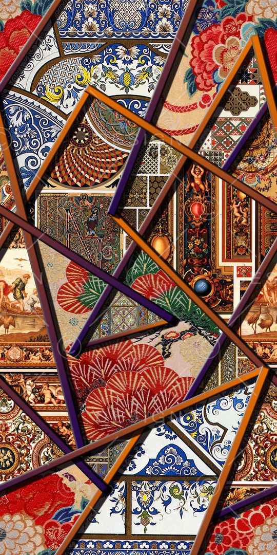 抽象印花华亿平台图片