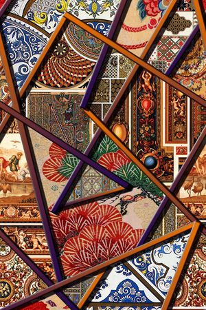 抽象印花华亿平台图片