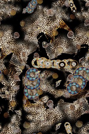 抽象印花华亿平台图片