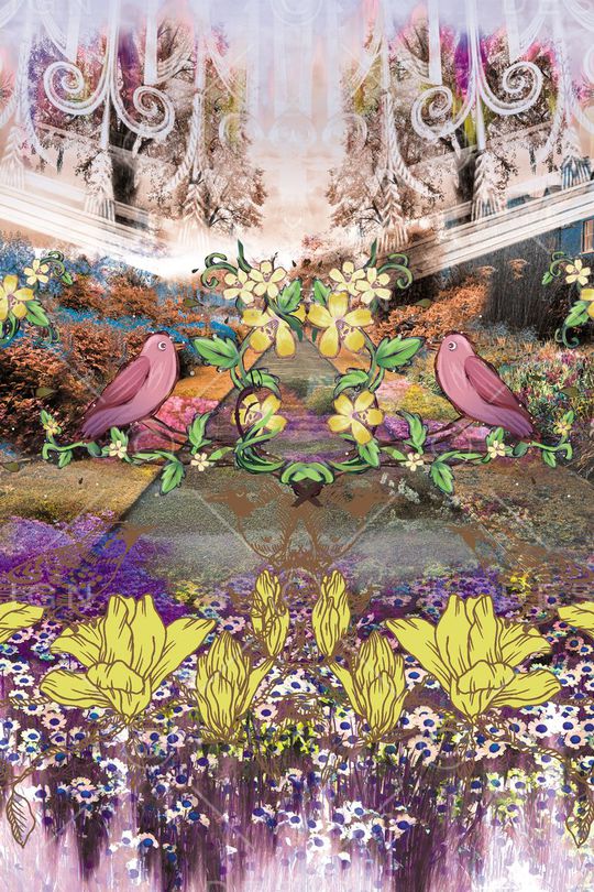 抽象印花华亿平台图片