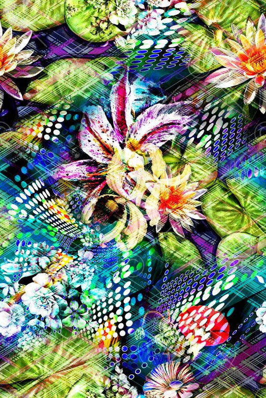 抽象印花华亿平台图片