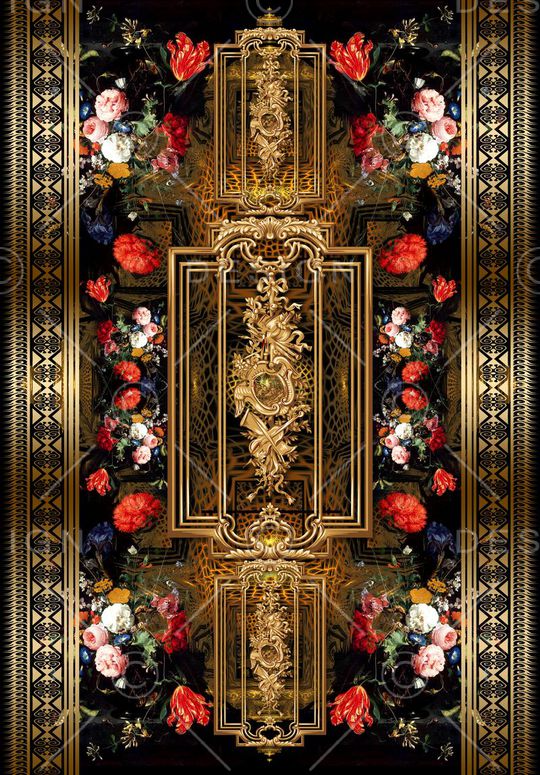 复古印花华亿平台图片