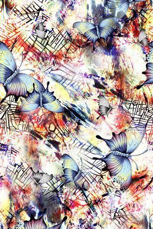 抽象印花华亿平台图片