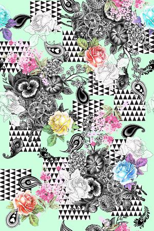 玫瑰印花华亿平台图片