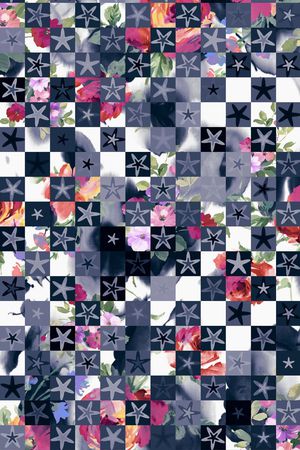 格子印花华亿平台图片