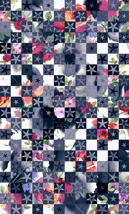 格子印花华亿平台图片