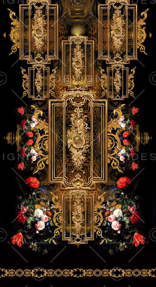 复古印花华亿平台图片