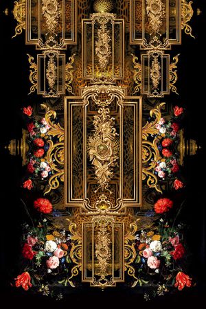 复古印花华亿平台图片