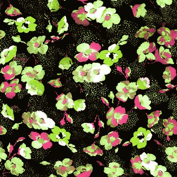 413124-花卉印花壁纸地毯服装华亿平台家纺华亿平台图