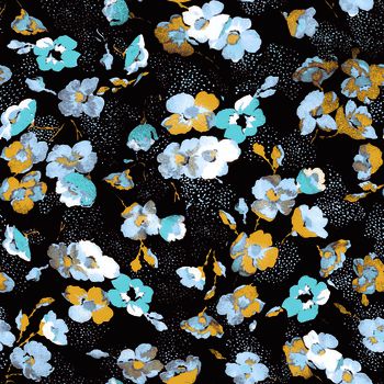 413127-花卉印花壁纸地毯服装华亿平台家纺华亿平台图