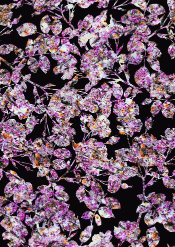 413130-叶子花卉印花壁纸地毯服装华亿平台家纺花