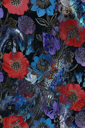 抽象印花华亿平台图片