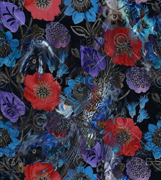 抽象印花华亿平台图片