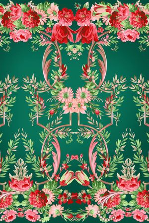 复古印花华亿平台图片