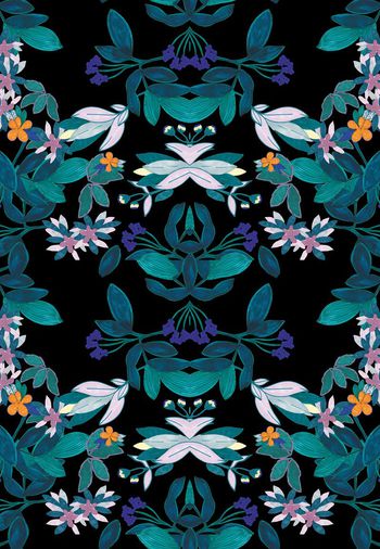 绿色印花华亿平台图片