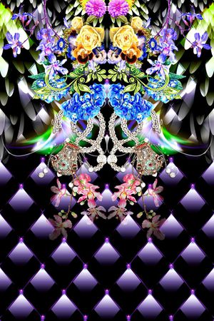 流行时尚印花华亿平台图片