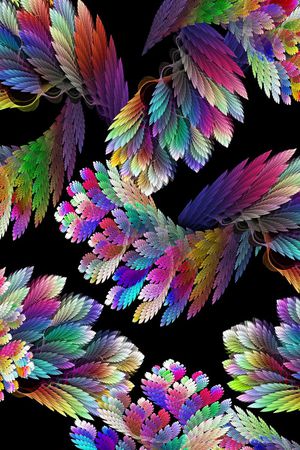 多彩抽象印花华亿平台图片