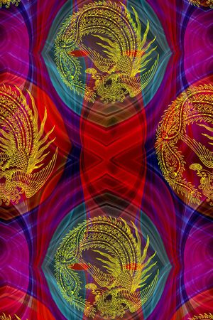 复古 传统花纹印花华亿平台图片