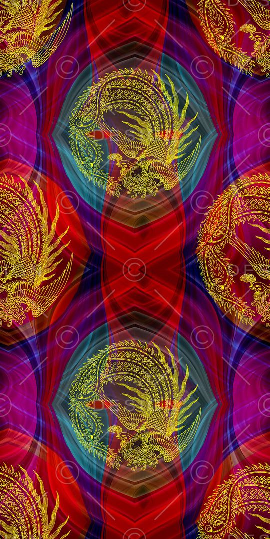 复古 传统花纹印花华亿平台图片