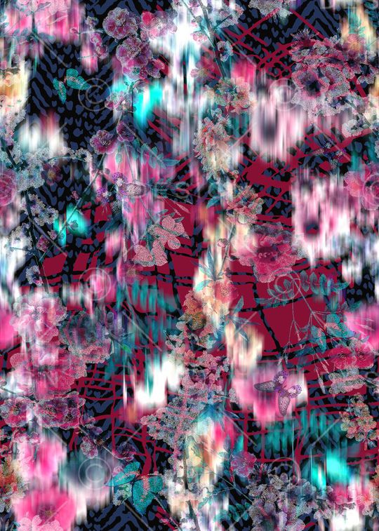 抽象印花华亿平台图片