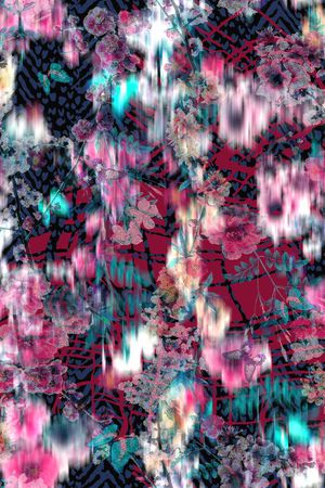 抽象印花华亿平台图片