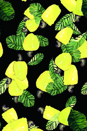 热带风情印花华亿平台图片