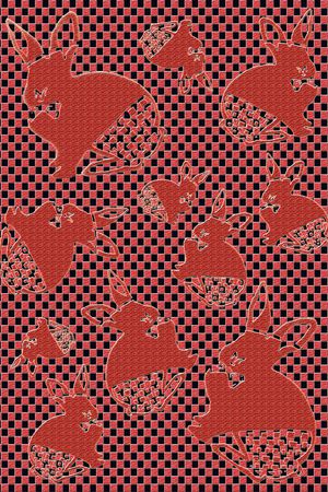 格子印花华亿平台图片