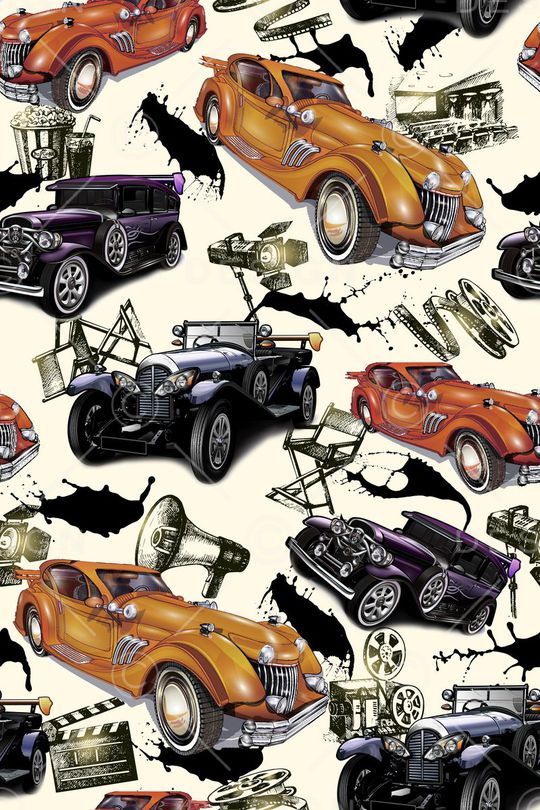 古董车印花华亿平台图片