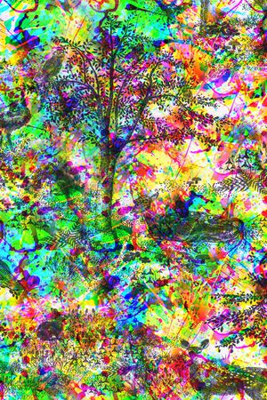 抽象印花华亿平台图片