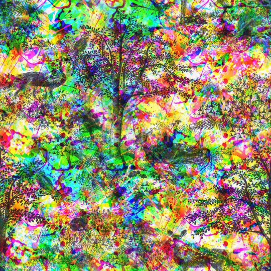 抽象印花华亿平台图片